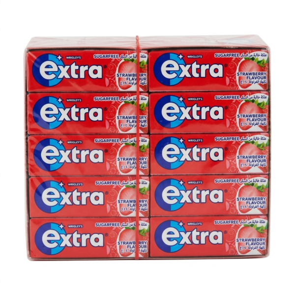 علكة اكسترا نكهة الفراولة 30 قطعة