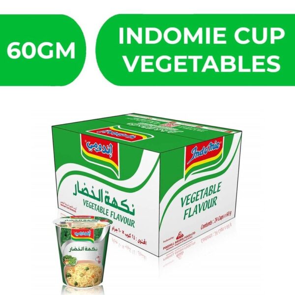 اندومي كاسات نكهة خضار 24 قطعة