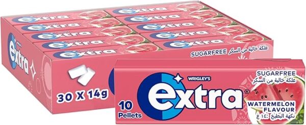 علكة اكسترا نكهة البطيخ 30 قطعة