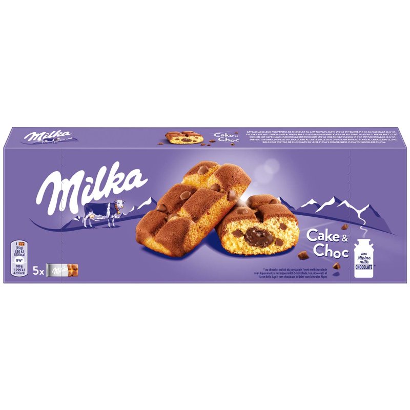 milka-cake-choc-mini-kuchen-175g ميلكا شوكو كيك غوفر (14*175غ) - الصورة 1