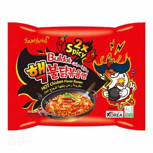 نودلز كوري بولدك نكهة الدجاج الحار مرتين 5 قطع