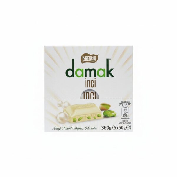 نستلة داماك شوكولا بيضاء بالفستق 6 الواح 30 غ