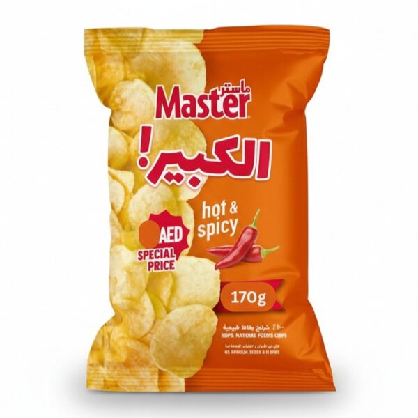 ماستر الكبير نكهة حار ١٢ كيس